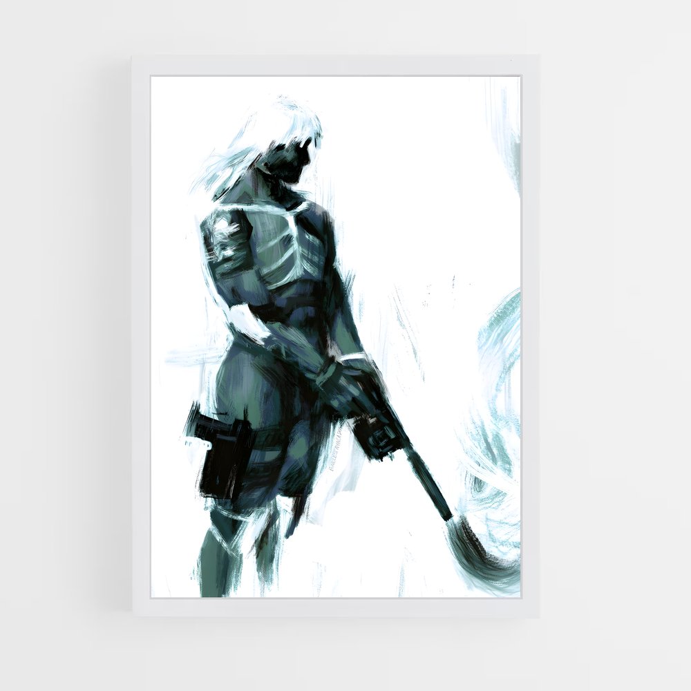 Poster L'Épée de Raiden – affiche Metal gear solid (vue 3)